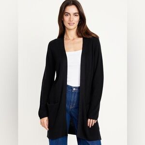 Old Navy Open-Front Longline Cardigan Sweater, size medium.